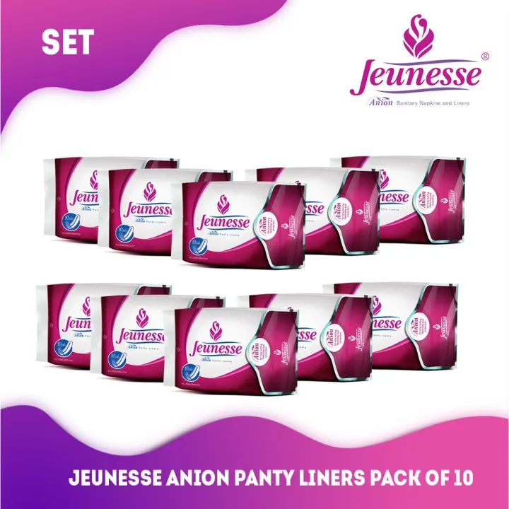 Jeunesse Anion Panty Liners Pack of 10 what is sanitary napkin vending