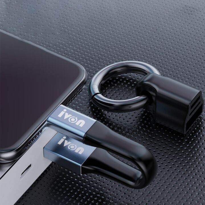 2ใน1-usb-สายเคเบิลข้อมูลเคลื่อนที่แบบพกพา-micro-สำหรับพวงกุญแจ-xiaomi-samsung-ขนาดเล็กชนิด-c-huawei-usb-3a-ชาร์จสั้น