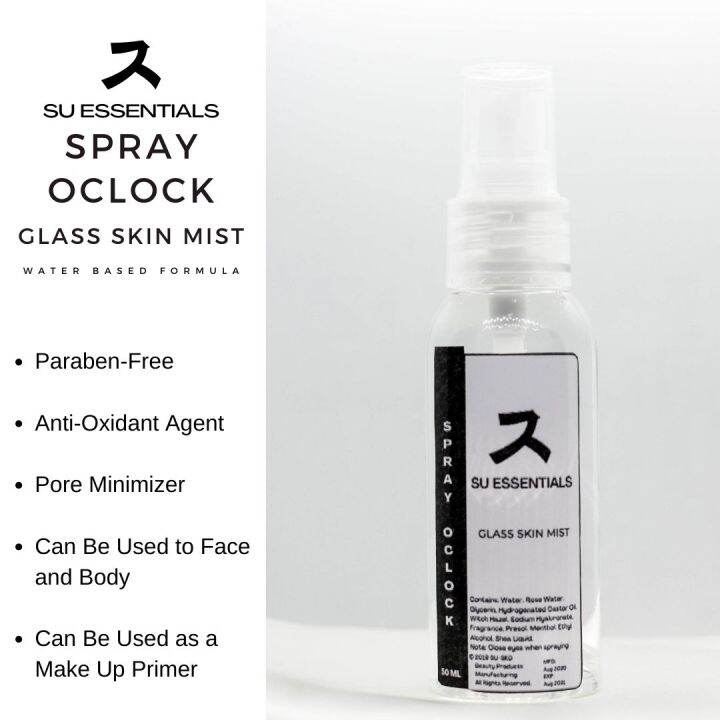 Spray Oclock Glass Skin Mist by Su Essentials Lazada PH
