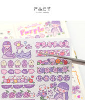 6pcs DIY stickers Notebook hand account material cartoon character hand account