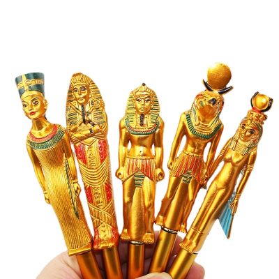 1pcs Office Ballpoint Pen Cute Ballpoint Pen Creative Student Ballpoint Pen Egyptian Character Pharaoh Craft Ballpoint Pen