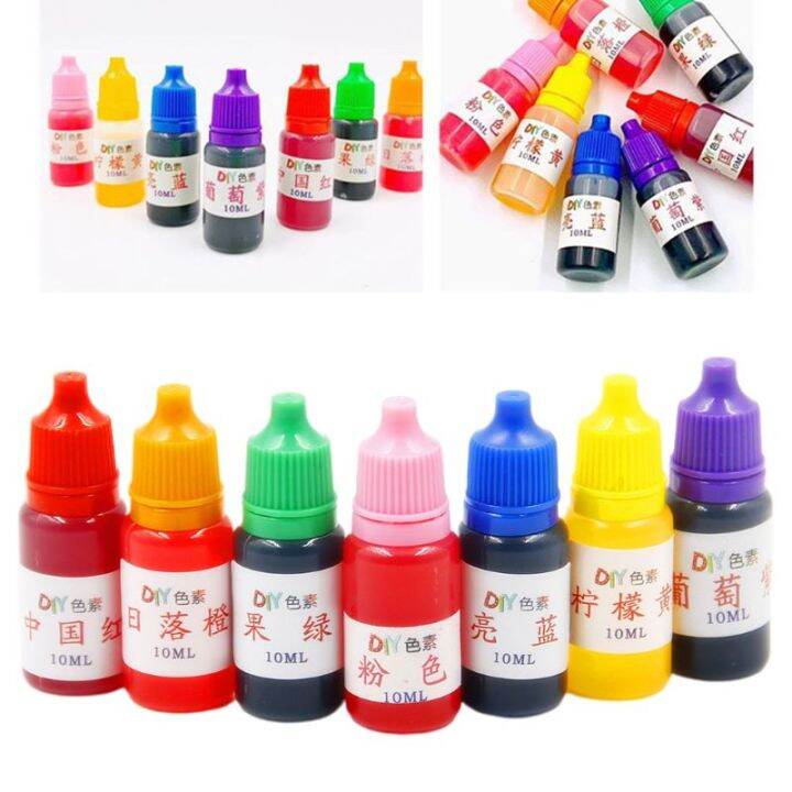 7ชิ้น-เซ็ต10ml-ย้อมสี-pigment-คริสตัลโคลนสีอิพอกซีคริสตัล-diy-hand-made-เครื่องประดับอัญมณี