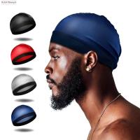 STYLISH HA สีทึบทึบ หมวก durag ผู้ชาย ระบายอากาศได้ระบายอากาศ อีลาสติก หมวกลายคลื่น ของใหม่ โพลีเอสเตอร์ หมวก durag หลากสี สำหรับผู้ชาย