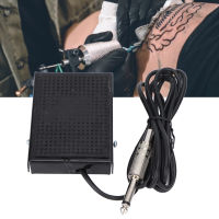 Tattoo Foot Pedal ซิลิโคนเหล็กขนาดใหญ่พร้อมสายไฟมาตรฐาน 1.5 ม. อุปกรณ์เสริมเครื่องสัก