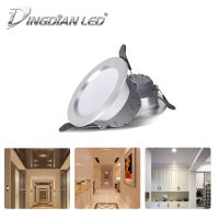 DINGDIAN LED LED 3 สีดาวน์ไลท์Discolourable 5 วัตต์จุดLEDรอบจุดไฟปิดภาคเรียนAC220V Ledห้องนอนห้องครัวในร่มจุดไฟ