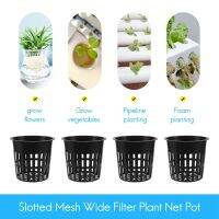 15 Pack 4 Inch Net Cups Slotted Mesh Wide Lip Filter Plant Net Pot Bucket Basket for Hydroponics