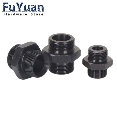 1PCS High Pressure Oil Tubing Joints Carbon Steel Metric Thread M14 M16 M18 M20 Hydraulic Fittings Connector Adapter