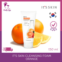 ?โฟมล้างหน้า 150 ml. Its Skin Cleansing foam Orange ? แท้?%[ฉลากไทย]