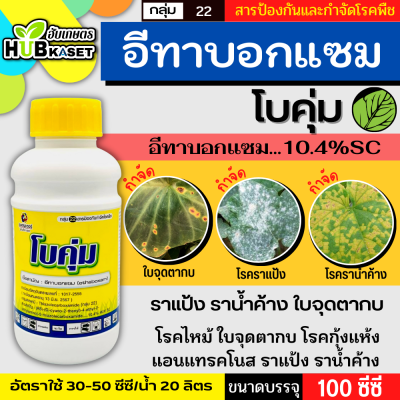 โบคุ่ม 100ซีซี (อีทาบ็อกแซม) ป้องกันกำจัดโรคราน้ำค้าง