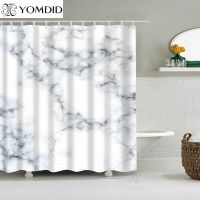 【CW】☃  Shower Curtains Fabric Polyester Marble Stripes Printing 5 Color Available