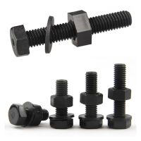 5/50pcs M3 M4 M5 M6 M8 M10 M12 Black Outer Hexagonal Nylon Screws  Nuts  Gaskets Insulated Plastic Bolts Combination Set Nails Screws Fasteners