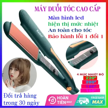 Máy Duỗi Tóc Ép Tóc Thẳng Bản To 4 Mức Chỉnh Nhiệt  E3 Audio Miền Nam