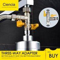 [HOT DUlQWBVNN 560] จัดส่งฟรี Ciencia ทองเหลืองสามทาง G 39;1/2 T อะแดปเตอร์ T วาล์ว Diverter แยกน้ำสำหรับหัวฝักบัวแขนฝักบัวห้องน้ำ