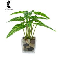 ✧ 【COD】shimei Fake Leaf Foliage Green Indoor Outdoor Artificial Plant Office Garden Decor