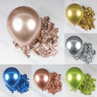 18/12/10/5inch Metal Balloons Chrome Metallic Latex Balloons For Birthday Balloons Baby Shower Graduation Party Decorations Balloons