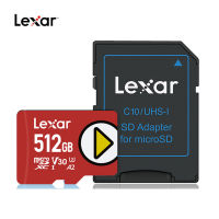 Lexar Original Play ความเร็วสูง C10 A1 U1 Micro SD Card 512GB SDXC การ์ดหน่วยความจำ UHS-I สำหรับ SWITCH สำหรับ Go Pro กล้องวิดีโอกีฬา