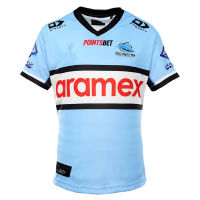 2022 cronulla sharks หน้าแรก-เสื้อรักบี้บุรุษขนาด: S-5XL