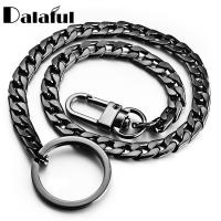 40cm Chains Metal Wallet Chain Trousers Hipster Pants Hip Hop Punk Street Keyring Anti-lost Keychain Men K404