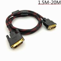 High Speed DVI to DVI Cable Adapter 24+1 pin DVI-D Gold Plated DVI To HDMI to DVI CABLE dvi Supports 3D 1080P Adapters