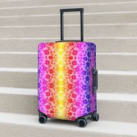 Faux Roses Suitcase Cover Lace Fishnet Colorful Useful Cruise Trip Protection Luggage Accesories Vacation