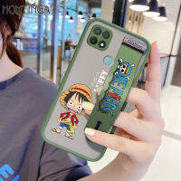 (มีสายรัดข้อมือ) Hontingaเคสมือถือ เคสโทรศัพท์ เคส OPPO A15กันกระแทกFrostedการ์ตูนอะนิเมะLuffyโทรศัพท์Fullปกหลังเลนส์ตัวปกป้องกล้องถ่ายรูปกรณีสำหรับชายหญิง