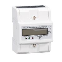 380V 80A 3 Phase 4 Wire Din Rail Electronic Watt for Power Energy Meter Wattmeter KWh LCD Display