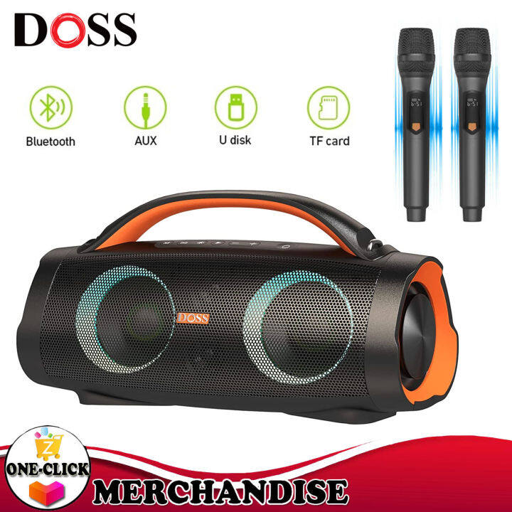 DOSS Extreme Boom Outdoor Speaker with 150W Massive Sound, Extra