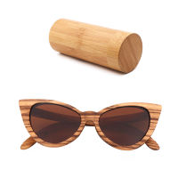 2018 luxury round sunglasses women polarized Cat eye sun glasses wood glasses With box woode ocularia solaria Gafas de sol