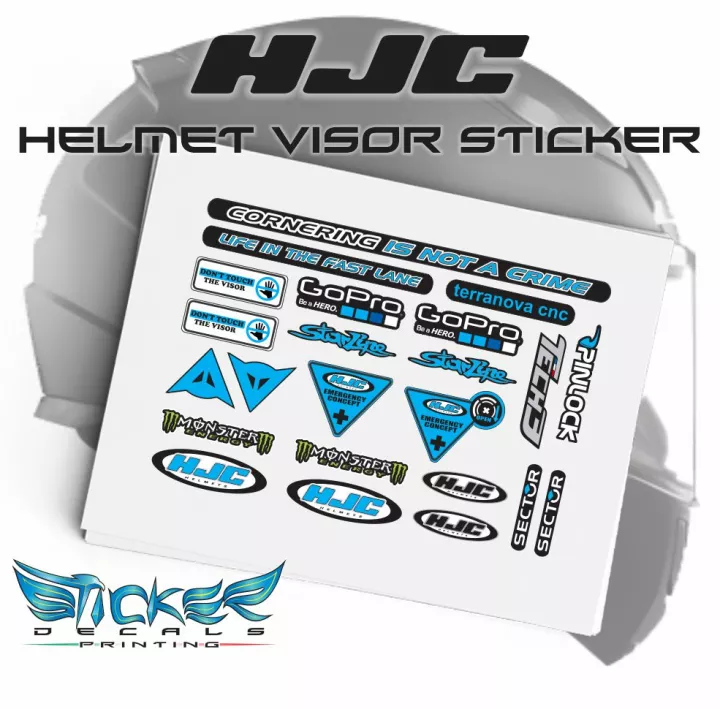 HJC Helmet Visor Sticker Lazada PH