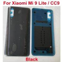 หลังกระจกฝาหลังปิดโทรศัพท์สำหรับ Mi9 Lite ของแท้สำหรับ Xiaomi Mi CC9 CC 9ฝาเคสโทรศัพท์พร้อมกาวอะไหล่เปลี่ยนเทปชิ้นส่วน