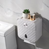 Toilet Roll Holder Waterproof Paper Towel Holder Wall Mounted Wc Roll Paper Stand Case Tube Storage Box Bathroom Accessories Toilet Roll Holders