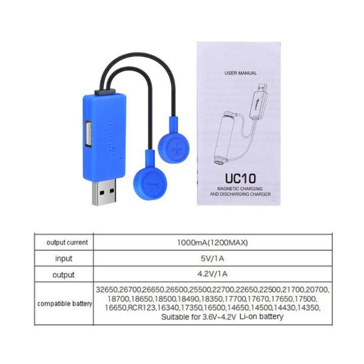 เครื่องชาร์จแบตเตอรี่-magnetic-usb-สำหรับ-26650-21700-20700-18650-16340-li-ion-แบตเตอรี่ที่ชาร์จได้