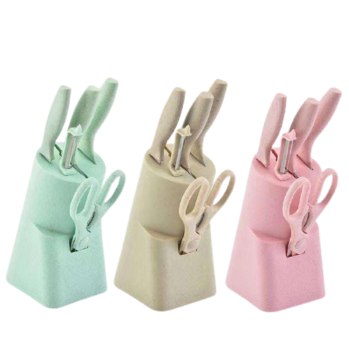 Big Size Kitchen Knife Set with Stand Ceramic Lazada PH