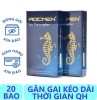 Freeship bộ 2 hộp bao cao su gân gai kéo dài thời gian rocmen 20 cái - ảnh sản phẩm 1