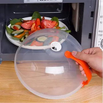 Microwave Splatter Cover For Food,clear Like Glass Microwave