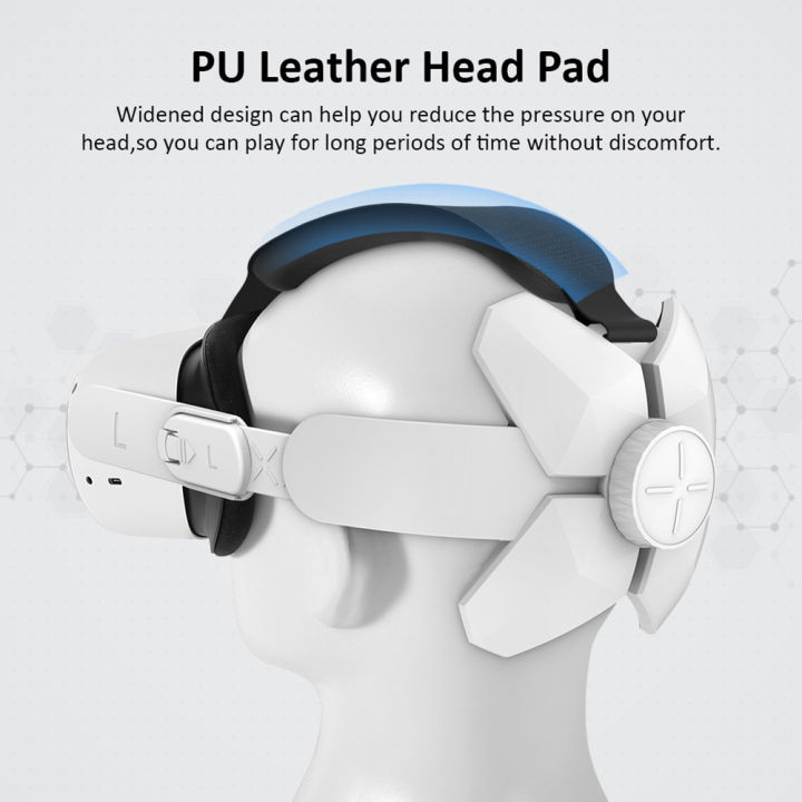 สายคล้องมือสำหรับ-oculus-quest-2-elite-headwear-ชุดหูฟังแบบปรับได้-pu-leather-face-protective-pad-vr-อุปกรณ์เสริม-color