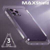 3X MAXSHIELD สำหรับ iPhone 14 Promaxplus 13 12 Pro MAX ปกป้องหน้าจอข้างขนาดเล็ก