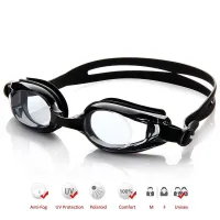 Myopia Nearsighted Corrective Prescription Swimming Goggles (-1.5 to -8.0 Diopters) with Anti Fog and UV Protection Lenses Goggles