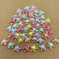 30pcs 12mm Transparent Inner Color Acrylic Five-pointed Star Beads Loose Spacing Beads Jewelry To Make DIY Clothing Accessories Beads