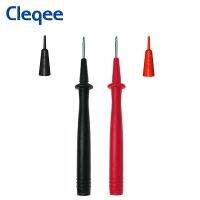 Cleqee P8004ปากกาเครื่องทดสอบมัลติมิเตอร์2ชิ้นเข็มทองแดงชุบนิกเกิล2มม. พร้อมซ็อกเก็ต4มม. เปลือกพีวีซี10a 1000V