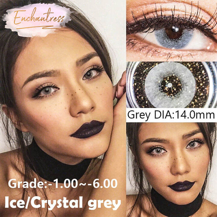 【ENCHANTRESS】2pcs Ice Crystal contact lense with grade (1.006.00)【W