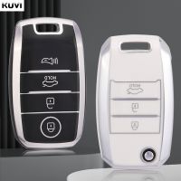 เคส Kunci Remote Mobil TPU 3 4ปุ่มสำหรับ KIA Rio K2,K4 K3 K5สปอร์ต Picanto Optima จิตวิญญาณ Sorento Forte Stinger Cerato