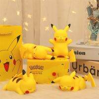 DOUCAI โปเกมอนแฟชั่นเรืองแสงไฟกลางคืนของเล่นเด็กภาพอนิเมะแสงนุ่ม Pikachu