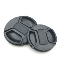 Camera Lens Cap Holder 52/55/58/62/67/72/77mm Center Pinch Snap-on Cap Cover Lens Cap Protective Lens Protector for Camera