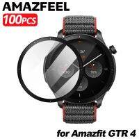 ฟิล์ม100ชิ้นสำหรับ Amazfit GTR 4ปกป้องหน้าจอฟิล์มปกป้องป้องกันทุกส่วน3มิติสำหรับ Amazfit GTR 4อุปกรณ์ป้องกันนาฬิกา