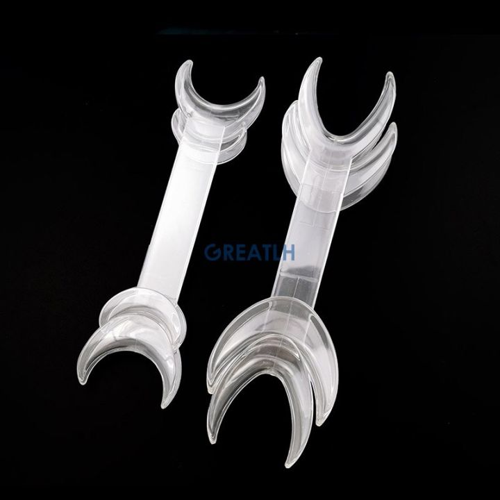 4pcs-dental-transparent-double-headed-t-shape-intraoral-cheek-lip-retractor-opener-large-small-dental-supplies