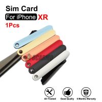 【CW】 For iPhone XR Single amp; Dual Sim Tray SIM Card Slot Black Blue Red Orange Silver Replacement Parts