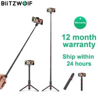 (Bishop Belle) BW-BS10 Blitzwolf Plus 1300มม. ความยาวพิเศษ Selfie Stick ขาตั้งกล้องมัลติฟังก์ชั่บลูทูธ Selfie Stick สำหรับ iPhone สำหรับ Huawei