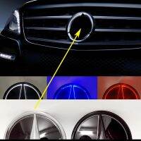 โลโก้เรืองแสง LED ติดรถยนต์รูปดาวกระจกหน้าสำหรับ Mercedes Benz W204 W205 C E R ขนาด ML GL GLA CLS GLK 2012-2021 AMG