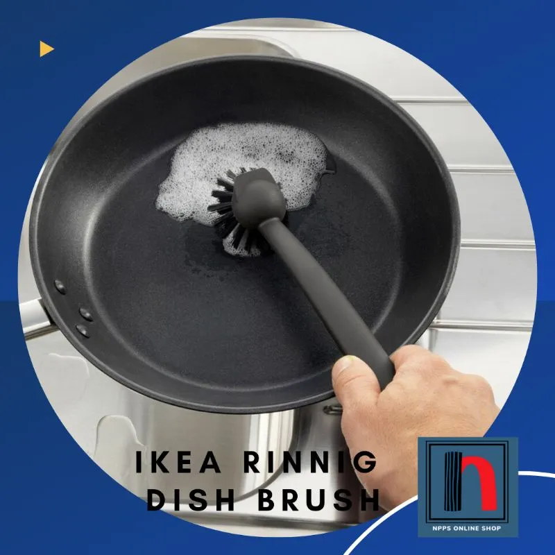 RINNIG Dish brush, gray - IKEA